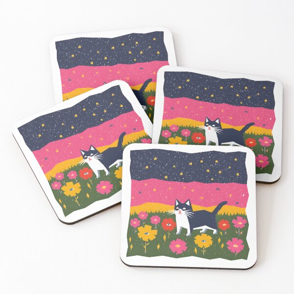 Item preview, Quiet Garden Cats designed and sold by mellow-koko.