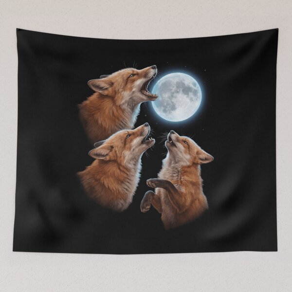 Item preview, Fox Howling Moon Art Animal Lover designed and sold by TerryConnells.