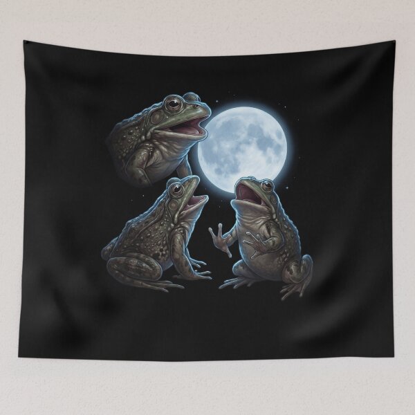Item preview, Frog Howling Moon Art Animal Lover designed and sold by TerryConnells.