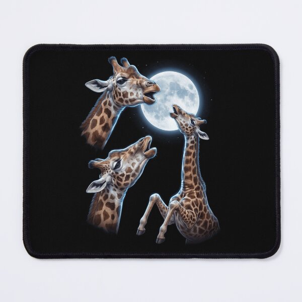 Item preview, Giraffe Howling Moon Art Animal Lover designed and sold by TerryConnells.