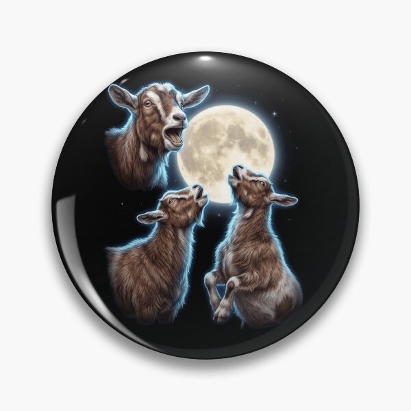 Item preview, Goat Howling Moon Art Animal Lover designed and sold by TerryConnells.