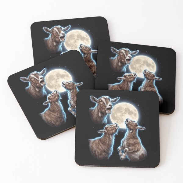 Item preview, Goat Howling Moon Art Animal Lover designed and sold by TerryConnells.