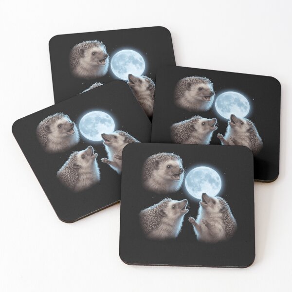Item preview, Hedgehog Howling Moon Art Animal Lover designed and sold by TerryConnells.
