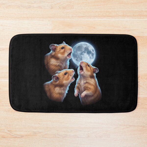 Item preview, Hamster Howling Moon Art Animal Lover designed and sold by TerryConnells.