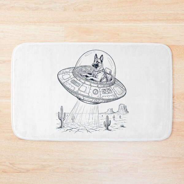 Item preview, Vintage Belgian Malinois Riding UFO Dog Mom Dad Lover designed and sold by DoodleTortle.