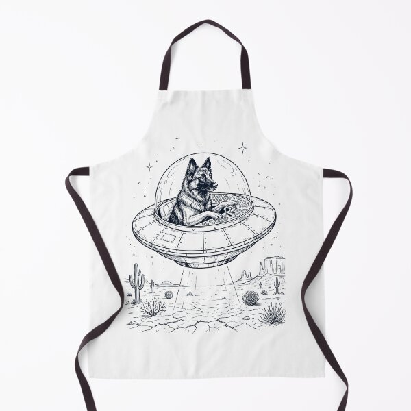 Item preview, Vintage Belgian Shepherd Riding UFO Dog Mom Dad Lover designed and sold by DoodleTortle.