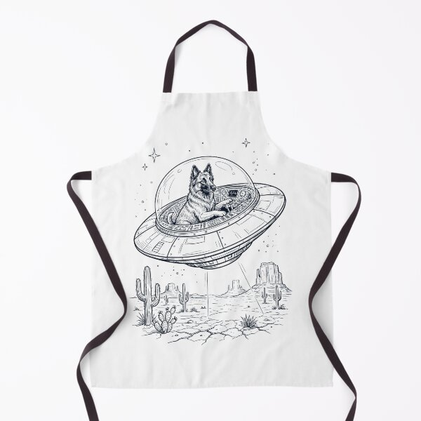 Item preview, Vintage Belgian Tervuren Riding UFO Dog Mom Dad Lover designed and sold by DoodleTortle.