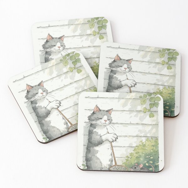 Item preview, An experienced cat is waiting to catch a mouse. designed and sold by Whose-sweat.