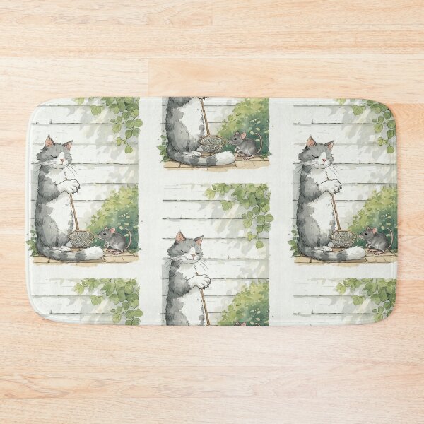 Item preview, An experienced cat is waiting to catch a mouse. designed and sold by Whose-sweat.