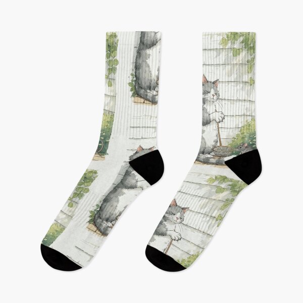 Item preview, An experienced cat is waiting to catch a mouse. designed and sold by Whose-sweat.