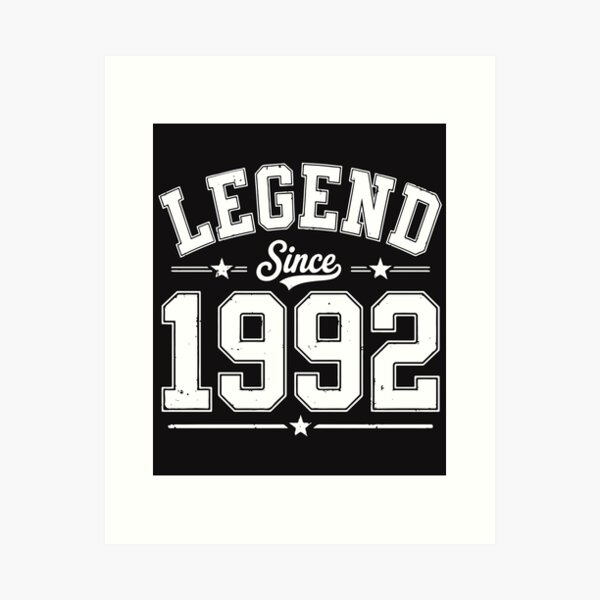 Item preview, Legend Since 1992 Retro Vintage 34th Birthday Classic Design designed and sold by kiralynstration.