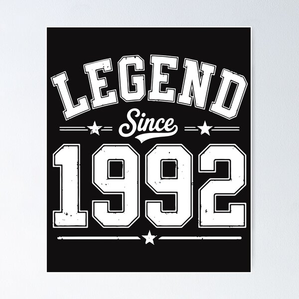 Item preview, Legend Since 1992 Retro Vintage 34th Birthday Classic Design designed and sold by kiralynstration.