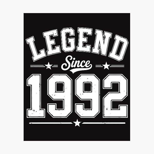Item preview, Legend Since 1992 Retro Vintage 34th Birthday Classic Design designed and sold by kiralynstration.