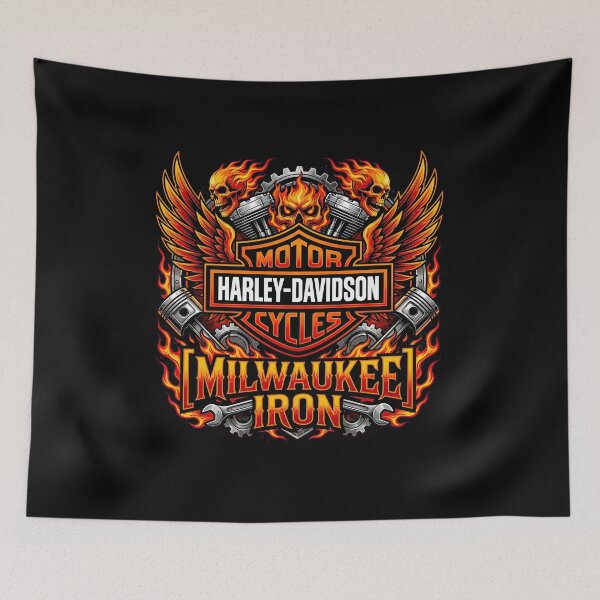 Item preview, Milwaukee Iron Harley Davidson Freedom On Wheels Design designed and sold by enzoade.