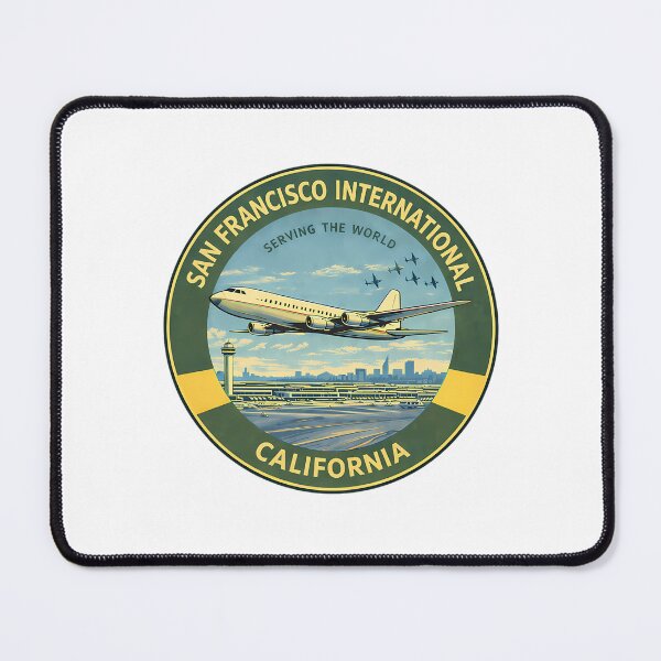 Item preview, Celebrate The Spirit Of Aviation With This Vintage-Style San Francisco International Airport (Sfo) Sticker Inspired By Classic Mid-Century Travel And Airline Emblems designed and sold by writtengriffinc.