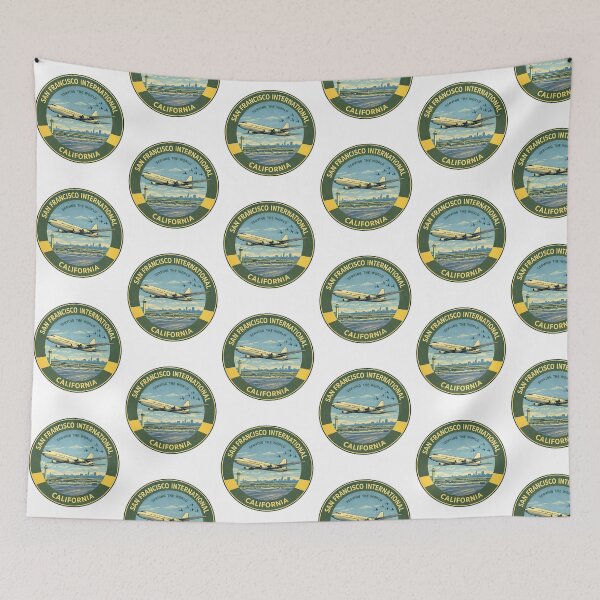 Item preview, Celebrate The Spirit Of Aviation With This Vintage-Style San Francisco International Airport (Sfo) Sticker Inspired By Classic Mid-Century Travel And Airline Emblems designed and sold by writtengriffinc.