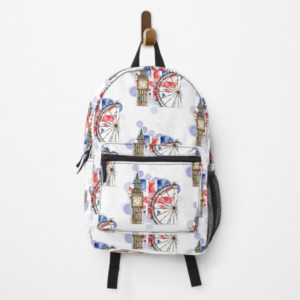 Item preview, Big Ben London Eye and UK Heart Flag Travel Design designed and sold by iamKRUK.