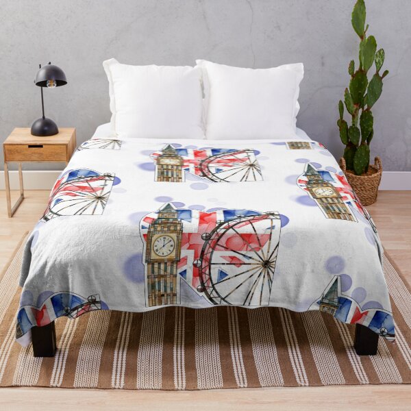 Item preview, Big Ben London Eye and UK Heart Flag Travel Design designed and sold by iamKRUK.