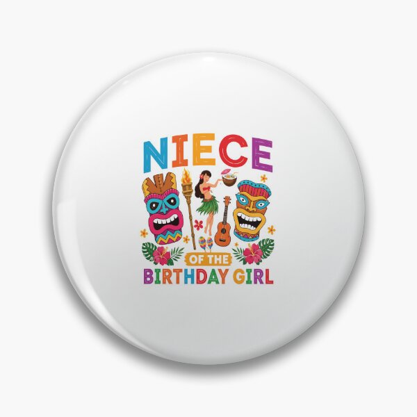 Item preview, Niece Of The Birthday Girl Hawaiian Luau Retro Party Design designed and sold by kiralynstration.