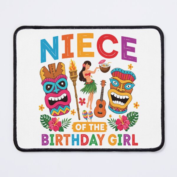 Item preview, Niece Of The Birthday Girl Hawaiian Luau Retro Party Design designed and sold by kiralynstration.