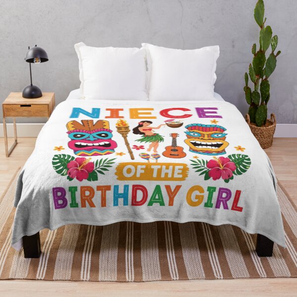 Item preview, Niece Of The Birthday Girl Hawaiian Luau Retro Party Design designed and sold by kiralynstration.