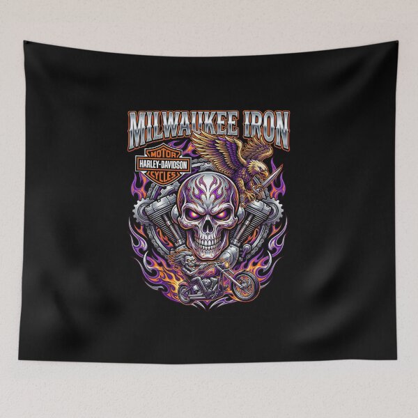 Item preview, Milwaukee Iron Harley Davidson Road King Inspired Artwork designed and sold by enzoade.