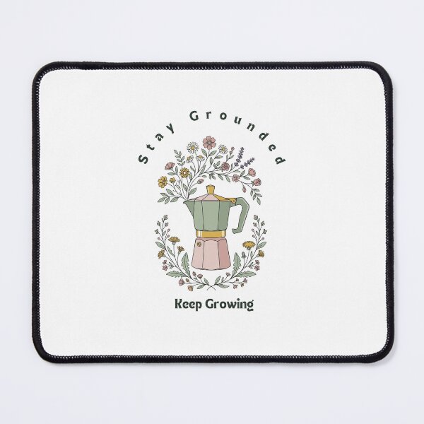 Item preview, Botanical Moka Pot - Stay Grounded Keep Growing Coffee Art designed and sold by Retrotech Lab.