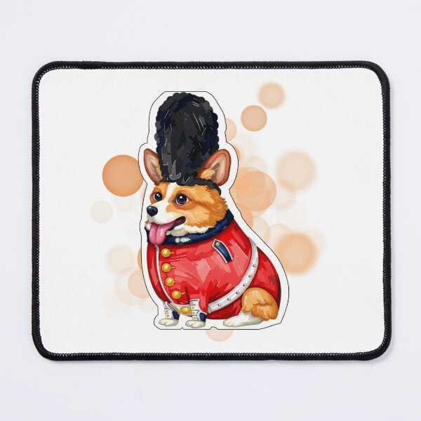 Item preview, Cute Dog in British Royal Guard Uniform UK Design designed and sold by iamKRUK.