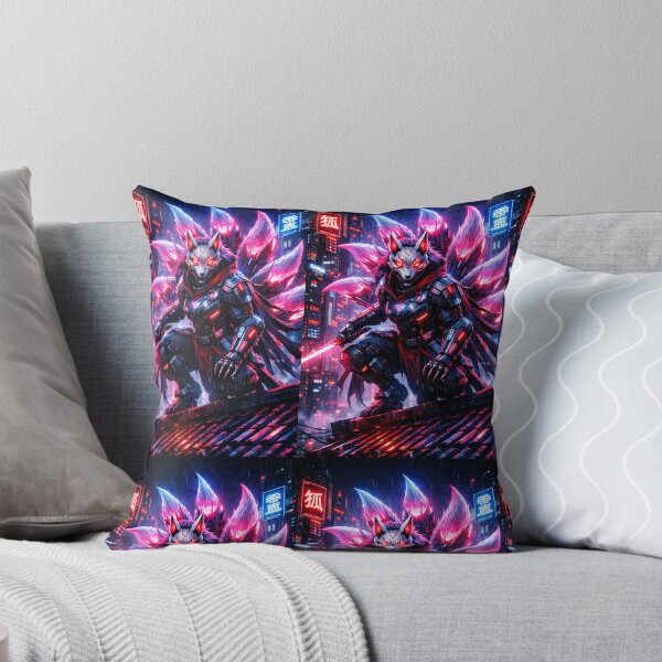 Item preview, Neon Kitsune Cyber Warrior designed and sold by Neo Tokio.