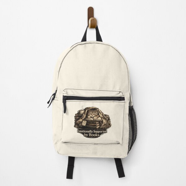 Item preview, Emotionally Supported by Books Cat Design designed and sold by Dream-Fab.