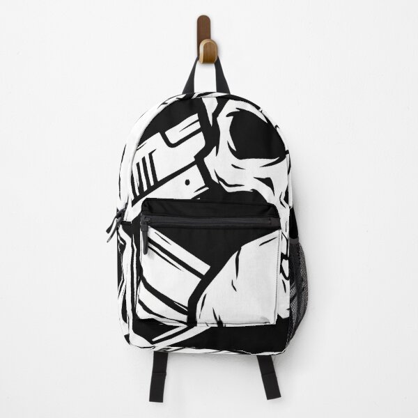 Item preview, White Skull and Crossed Handguns Minimalist Line Art Graphic designed and sold by seven things shop.