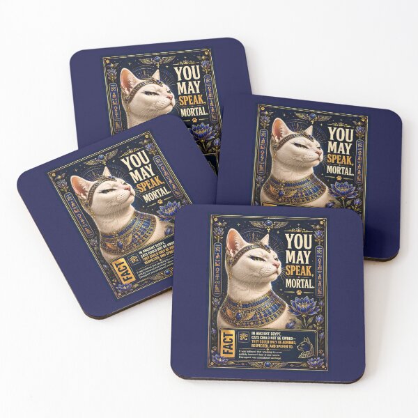 Item preview, Egyptian Royal Cat Meme Luxury Ancient Bastet Poster designed and sold by BorgSpareParts.