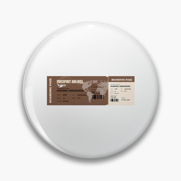Item preview, Free Spirit Airlines Boarding Pass Travel Print - For A Travel Lover For A Digital Nomad Airline Ticket Decorating Print. designed and sold by writtengriffinc.