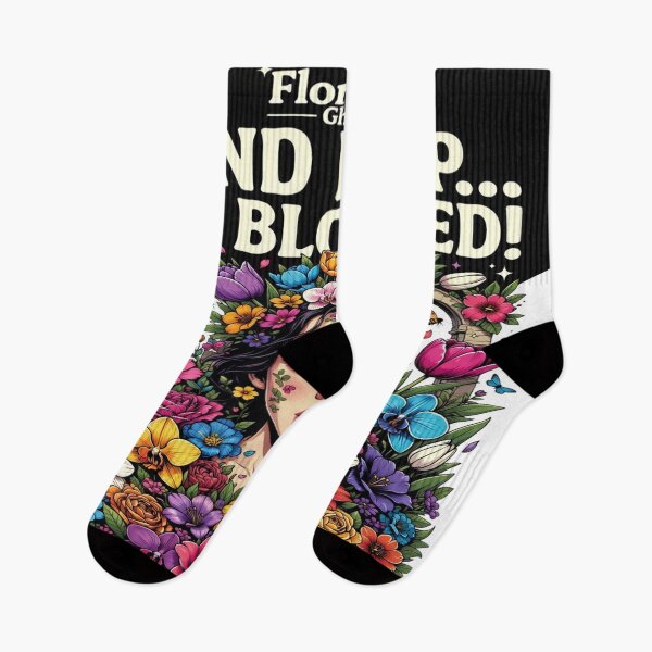 Item preview, Floraliën Ghent Send Help I’m Bloomed Funny Floral T-Shirt designed and sold by Sushikidsntod.