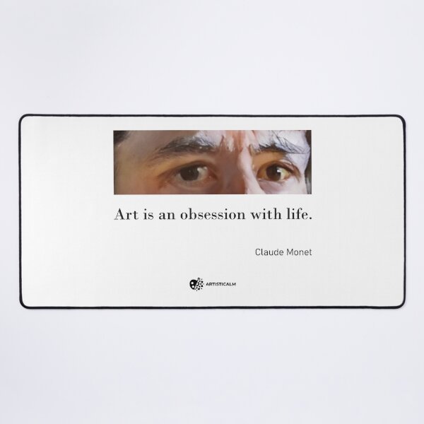 Item preview, Artisticalm - Claude Monet Eyes Art Quote Impressionist Aesthetic Design Mindfulness Art designed and sold by Esoniana Design.