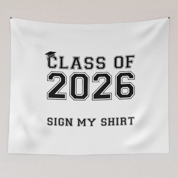 Item preview, Class Of 2026 Sign My Shirt Senior Graduation Party Design designed and sold by kiralynstration.