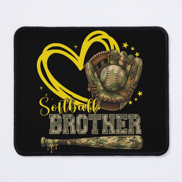 Item preview, Camo Softball Brother Game Day Tee designed and sold by LarryMBrown.