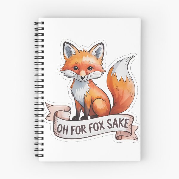 Item preview, Cute Fox with OH FOR FOX SAKE designed and sold by NiftyWrx.