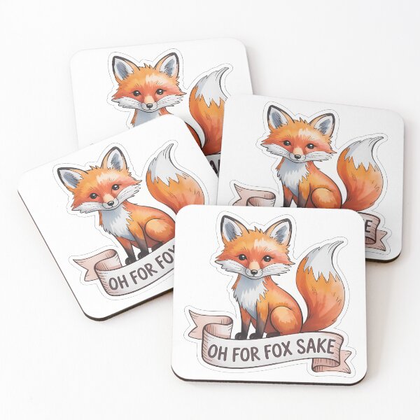 Item preview, Cute Fox with OH FOR FOX SAKE designed and sold by NiftyWrx.