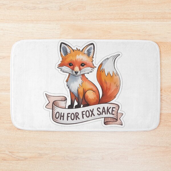 Item preview, Cute Fox with OH FOR FOX SAKE designed and sold by NiftyWrx.