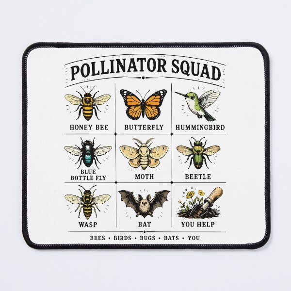 Item preview, Pollinator Squad Nature Science Field Guide Vintage Design designed and sold by kiralynstration.