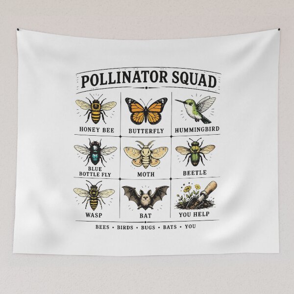 Item preview, Pollinator Squad Nature Science Field Guide Vintage Design designed and sold by kiralynstration.