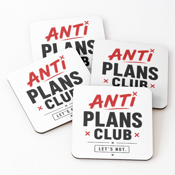 Item preview, Anti Plans Club Funny Introvert Social Humor designed and sold by the-dovlat.
