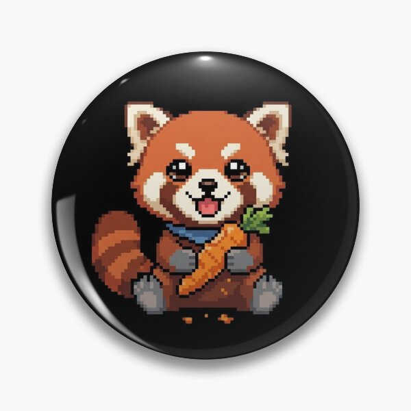 Item preview, Red Panda Eating Pixel Art designed and sold by BhadzCheetah.