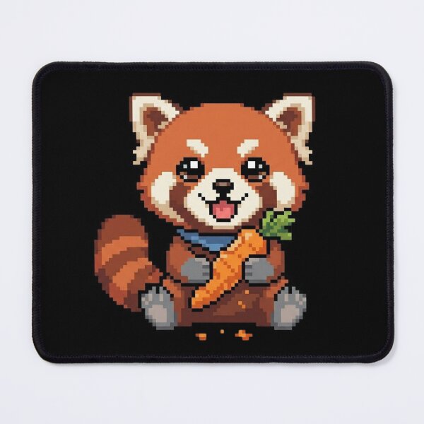 Item preview, Red Panda Eating Pixel Art designed and sold by BhadzCheetah.