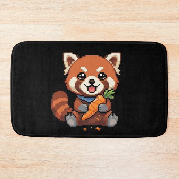 Item preview, Red Panda Eating Pixel Art designed and sold by BhadzCheetah.