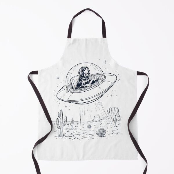 Item preview, Vintage Black and Tan Coonhound Riding UFO Dog Mom Dad Lover designed and sold by DoodleTortle.