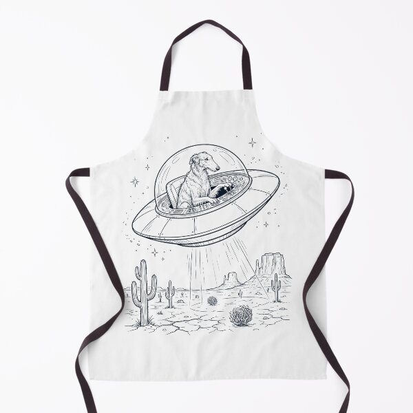 Item preview, Vintage Borzoi Riding UFO Dog Mom Dad Lover designed and sold by DoodleTortle.