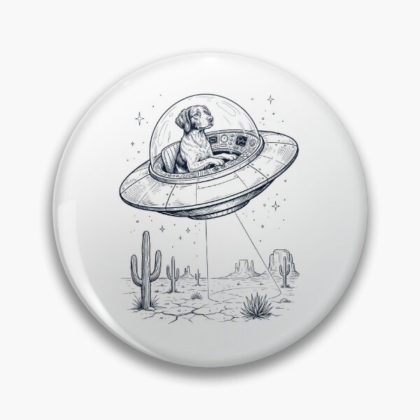 Item preview, Vintage Brittany Riding UFO Dog Mom Dad Lover designed and sold by DoodleTortle.