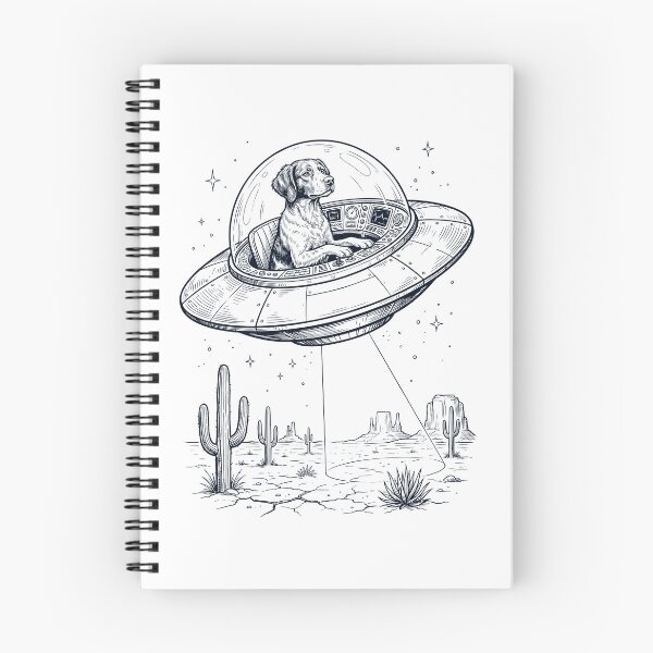 Item preview, Vintage Brittany Riding UFO Dog Mom Dad Lover designed and sold by DoodleTortle.